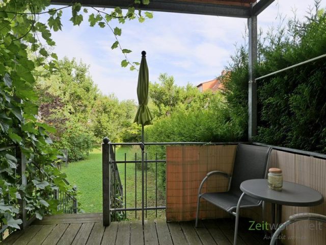 Blick auf die Terrasse
