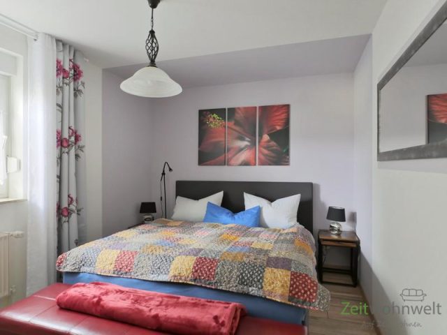 Blick ins Schlafzimmer