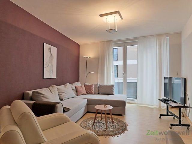 Blick zum Balkon