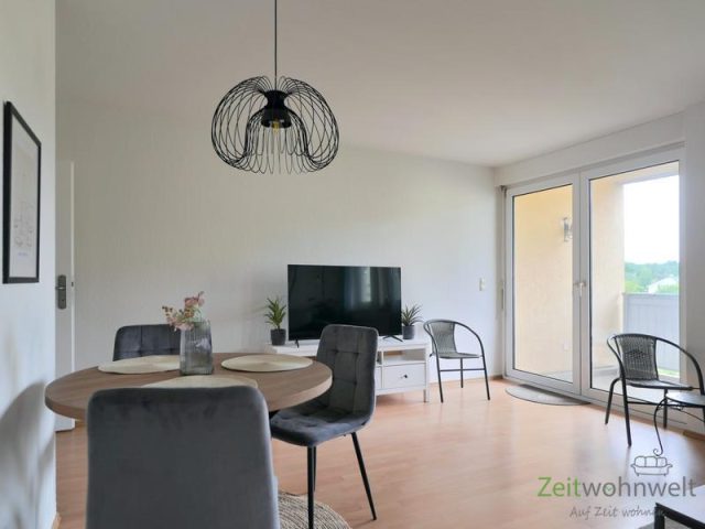 Blick zum Balkon