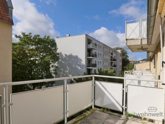 Blick vom Balkon
