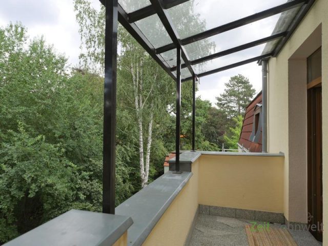Blick vom Balkon