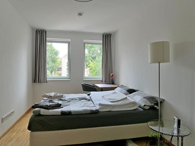 Blick ins Schlafzimmer