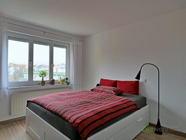 Blick ins Schlafzimmer