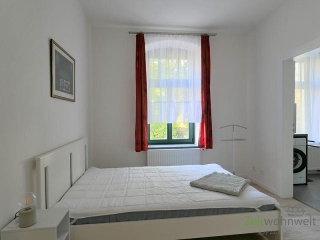Blick ins Schlafzimmer