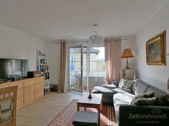 Blick zum Balkon