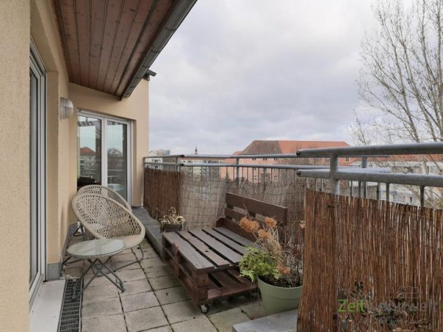 Dachbalkon im Januar