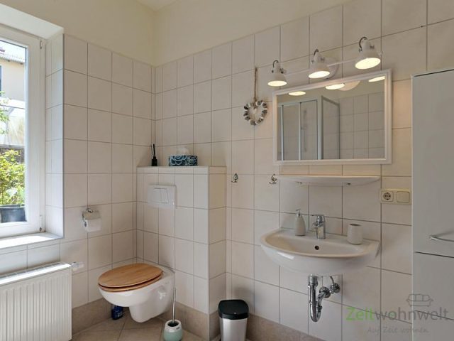 Waschtisch und WC
