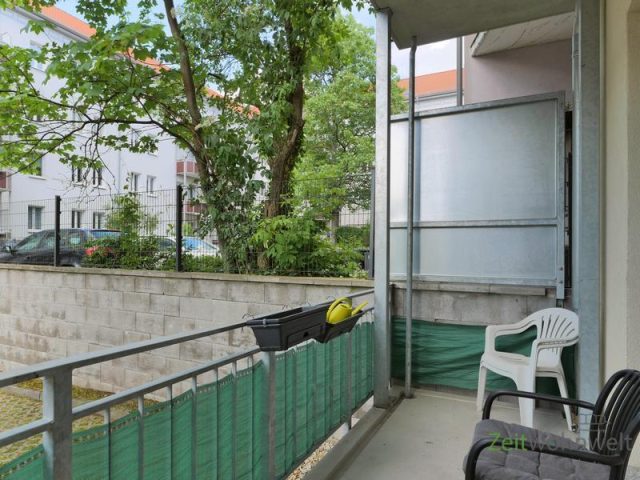 Blick vom Balkon