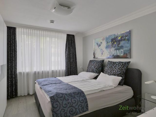 Blick ins Schlafzimmer
