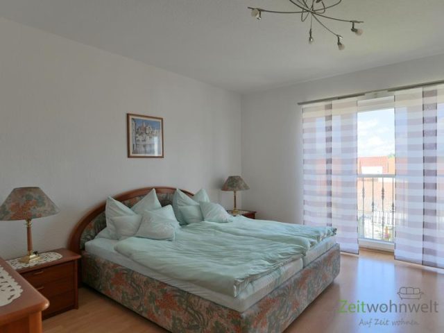 Blick ins Schlafzimmer