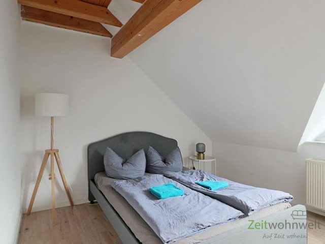 Blick ins Schlafzimmer