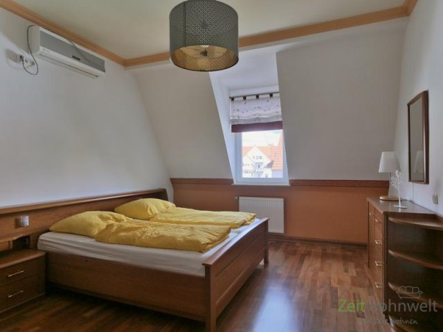 Blick ins Schlafzimmer