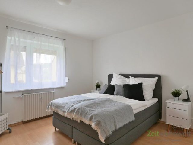Blick ins Schlafzimmer