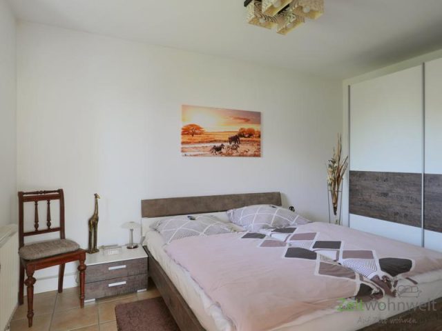 Blick ins Schlafzimmer