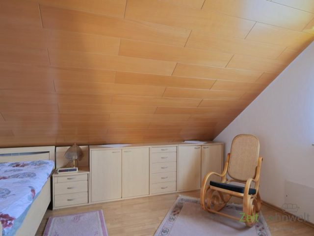 Blick ins Schlafzimmer