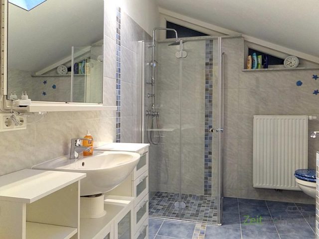 großes Bad mit Dusche