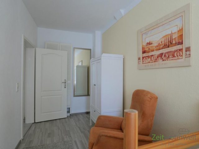 Blick ins noch halbfertige Schlafzimmer