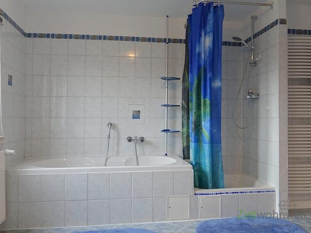 großes Bad, Wanne und Dusche