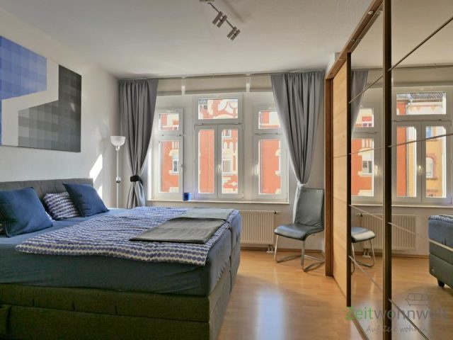 Blick ins Schlafzimmer