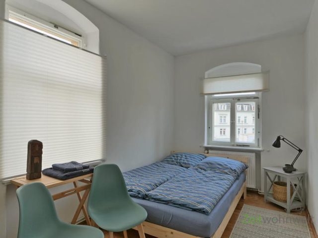 Blick ins Schlafzimmer