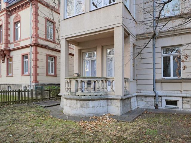 Balkonansicht im November