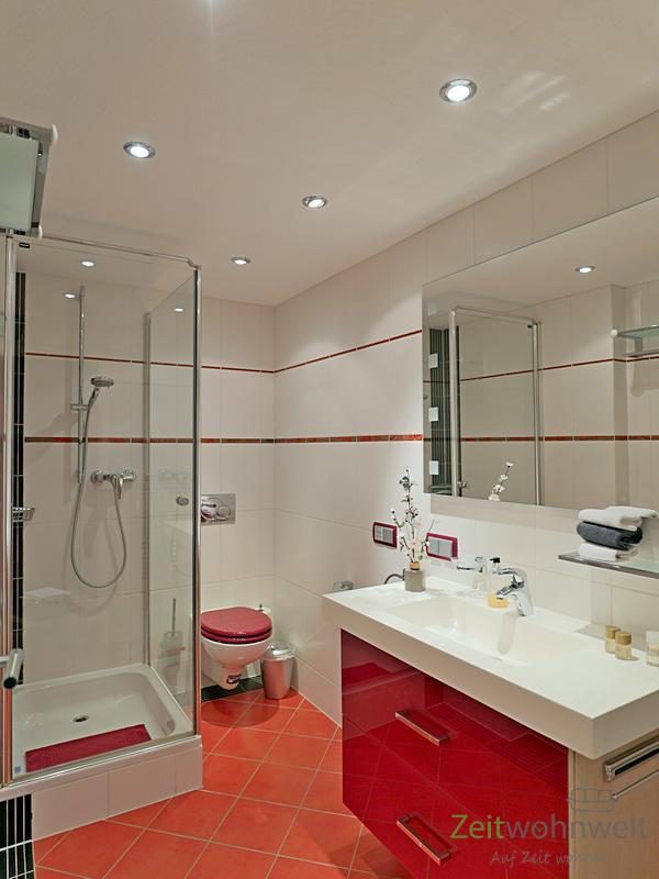 modernes Bad mit Dusche