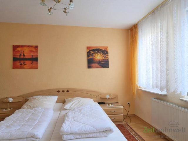Blick ins Schlafzimmer