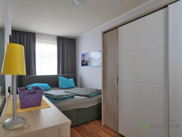 Blick ins Schlafzimmer