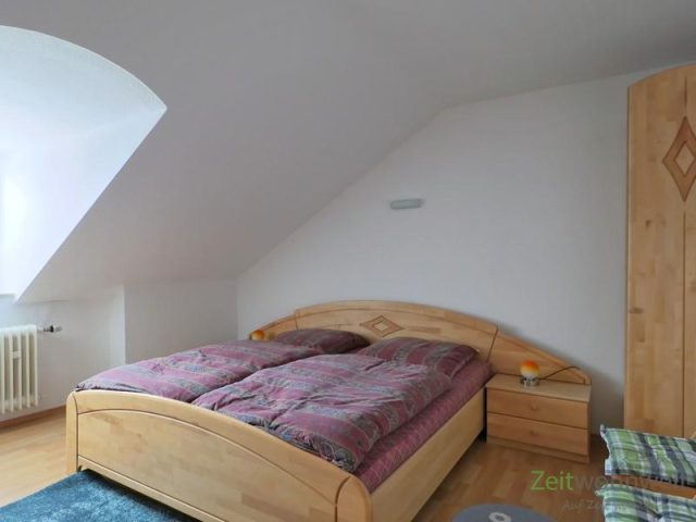 Blick ins Schlafzimmer