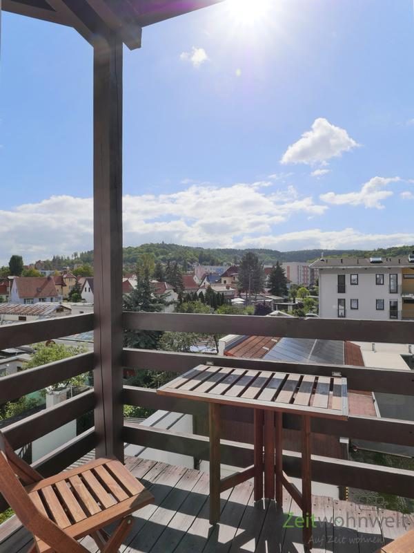 Blick vom Balkon