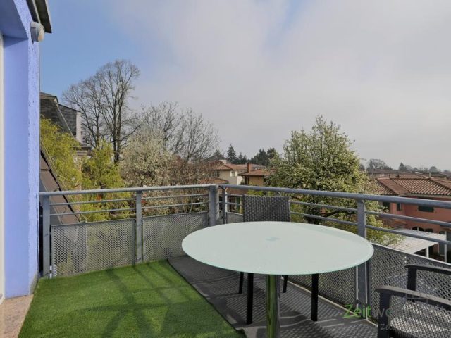 Balkonausblick im April