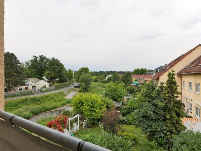 Balkonausblick bei Regenwetter