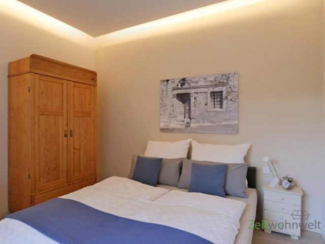 Blick ins Schlafzimmer