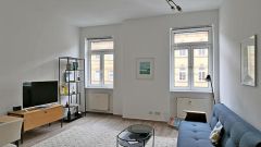 Johannesvorstadt, zentrumsnahe, neu möblierte Wohnung im coolen Retro-Style der 70er Jahre