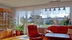 Lemsdorf, möblierte Garten-Wohnung mit Terrasse in ruhiger Lage, Parkettböden, WLAN