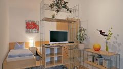 Süd, kleines möbliertes Apartment, WLAN inklusive