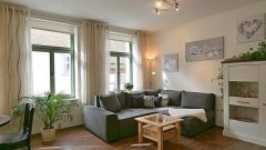 Altstadt, möblierte 2-Zimmer-Wohnung direkt in der Fußgängerzone, WLAN, Service, TG-Stellplatz