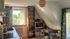 Loschwitz/Wachwitz, möblierte Dachetage mit Garten und Dachbalkon, ruhige Wohnlage, WLAN