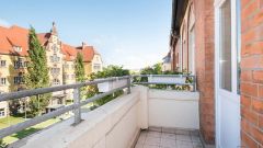 Andreasvorstadt, möbliertes Apartment mit Balkon in sanierter Stadtvilla Nahe Altstadt, WLAN, Aufzug